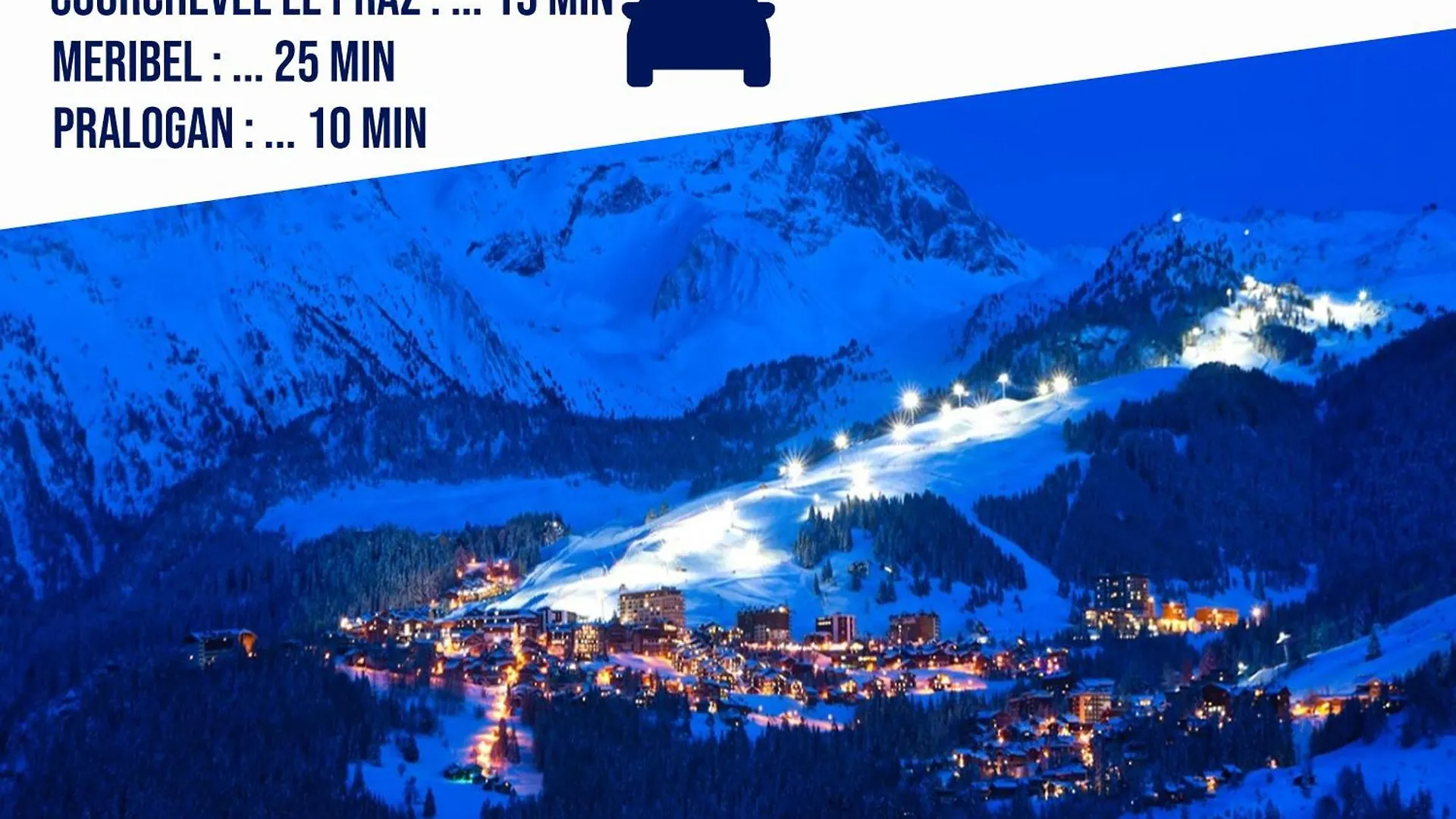 Localisation Centrale Et Vue Spectaculaire La Plagne France