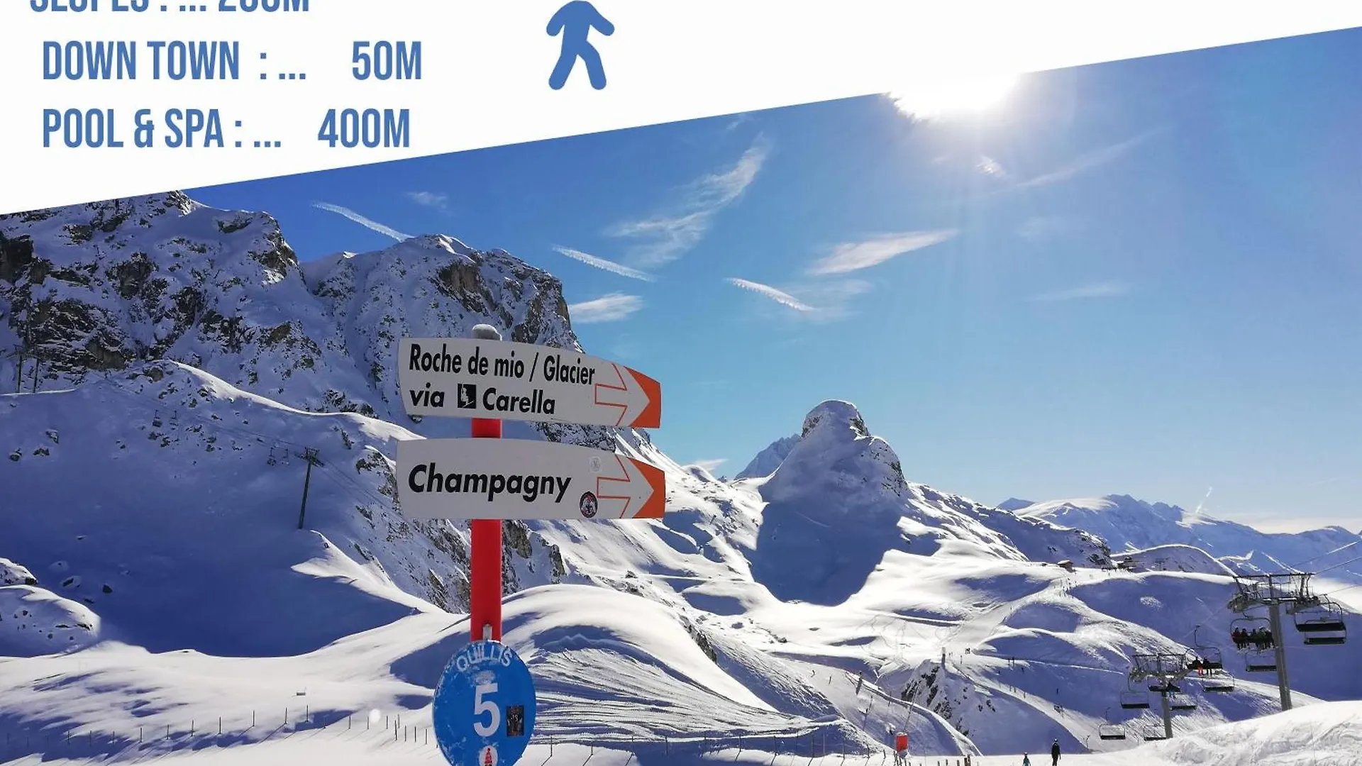 Localisation Centrale Et Vue Spectaculaire La Plagne 0*,  France